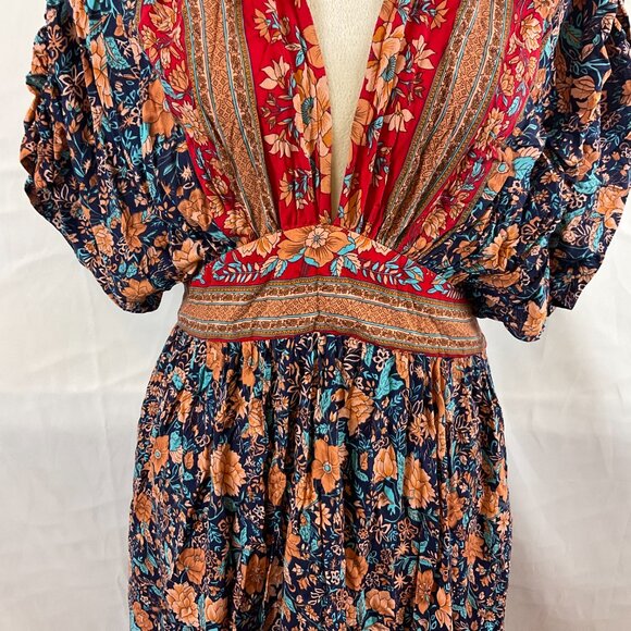 Baltic Born Floral Maxi Dress - Red and Blue - Picture 4 of 15